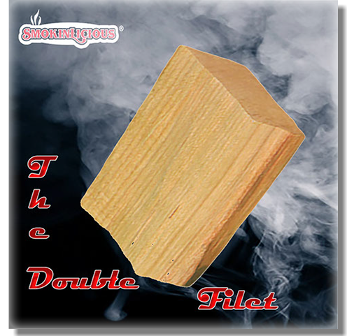 Our double filet wood chunk is cut from the heartwood of the tree and is approxiimately 3&nbsp; by 4" by 2".&nbsp; These are&nbsp; bark free!